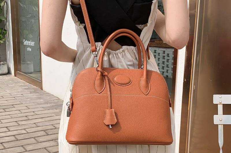 Túi Hermes Bolide 31 Brown Gold Togo Leather nâu
