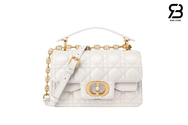 Túi Small Dior Jolie Top Handle Bag Màu Trắng Latte Best Deal