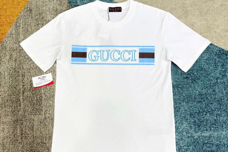ÁO GUCCI COTTON JERSEY T-SHIRT WITH PRINT WHITE BEST
