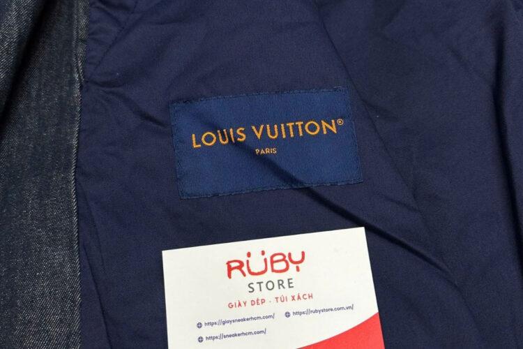 Áo LV Embroidered Denim Workwear Jacket