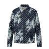 Áo LV × Virgil Abloh Tapestry Monogram Denim Jacket Blue