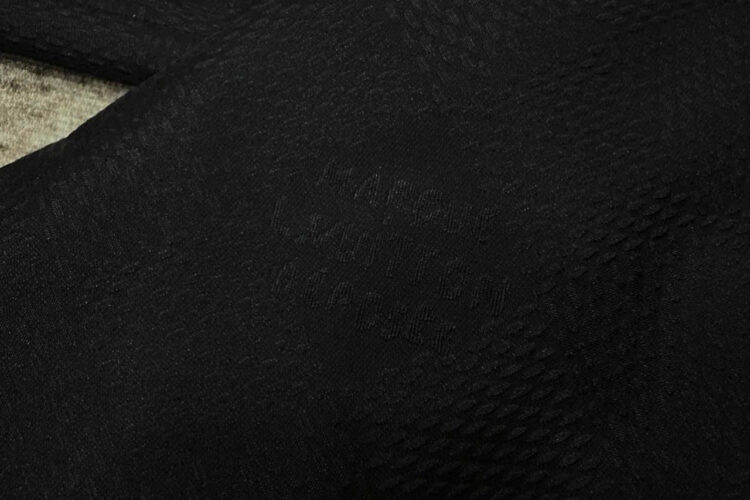 Áo Sơ Mi LV Jacquard Damier Long-Sleeved Silk Shirt Màu đen