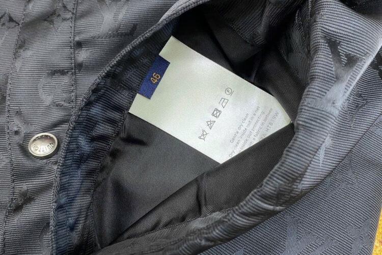 Áo Sơ Mi LV Monogram Moire Jacquard Short-Sleeved Silk Shirt Đen
