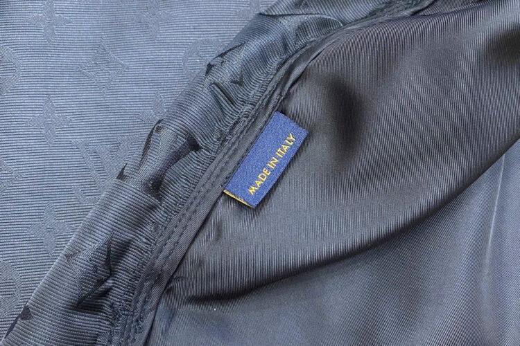 Áo Sơ Mi LV Monogram Moire Jacquard Short-Sleeved Silk Shirt Đen