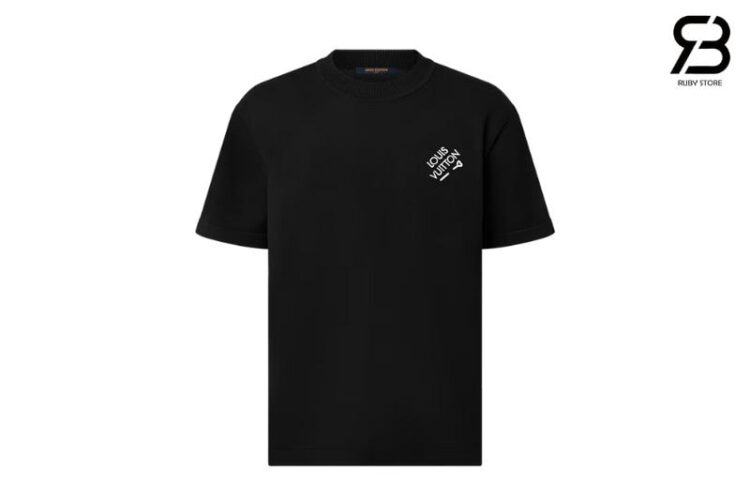 Áo Thun LV Signature Short-Sleeved T-Shirt Black Màu Đen