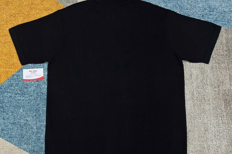 Áo Thun LV Signature Short-Sleeved T-Shirt Black Màu đen