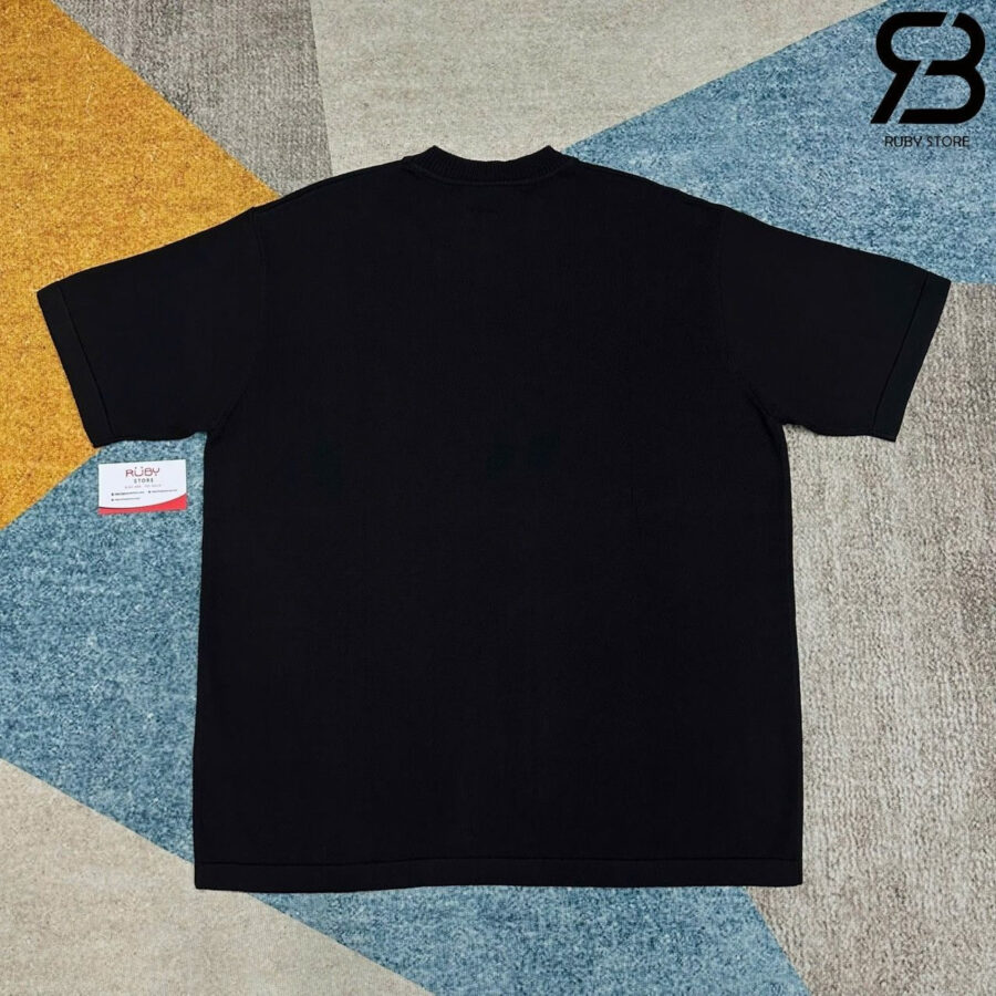 Áo Thun LV Signature Short-Sleeved T-Shirt Black Màu đen