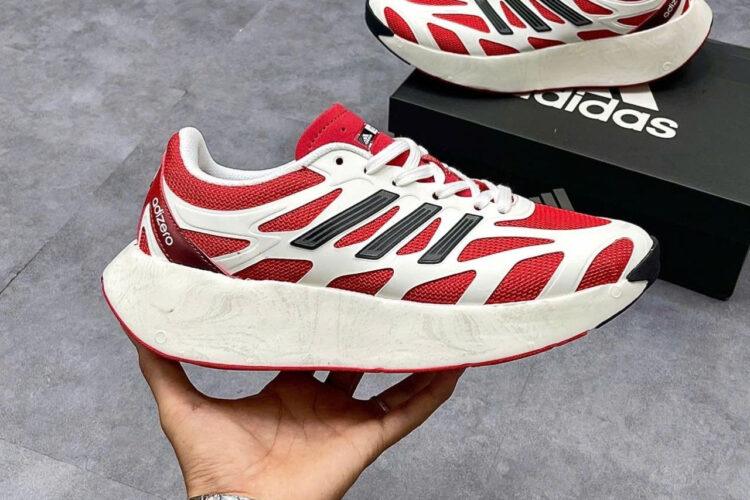 Giày Adizero Aruku Cloud White Ruby Black đỏ trắng đen