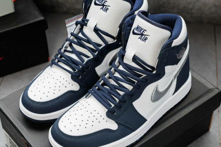Giày Air Jordan 1 High Midnight Navy Trắng Xanh