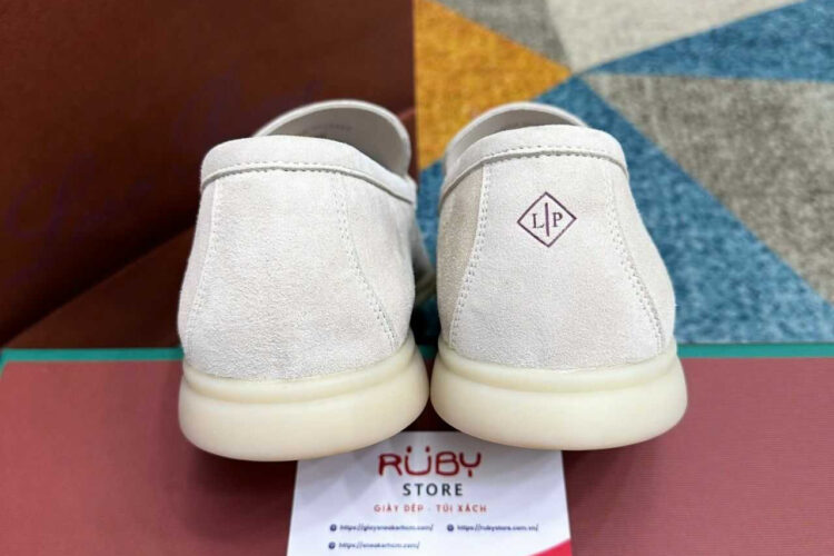 Giày Loro Piana Summer Walk Suede Nougat Màu Kem