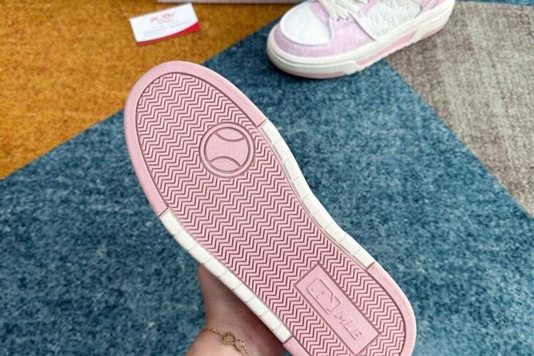 Giày MLB Chunky Liner Classic Monogram NY White Pink Trắng Hồng