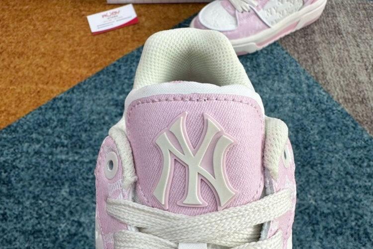 Giày MLB Chunky Liner Classic Monogram NY White Pink Trắng Hồng