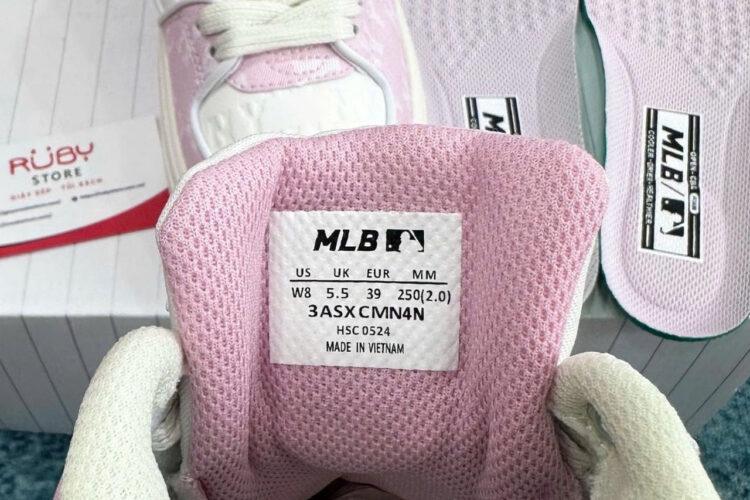 Giày MLB Chunky Liner Classic Monogram NY White Pink Trắng Hồng