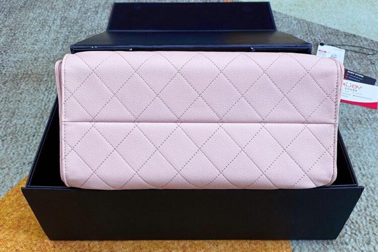 Túi CN 25 Small Handbag Pink Caviar Size 30 Màu Hồng