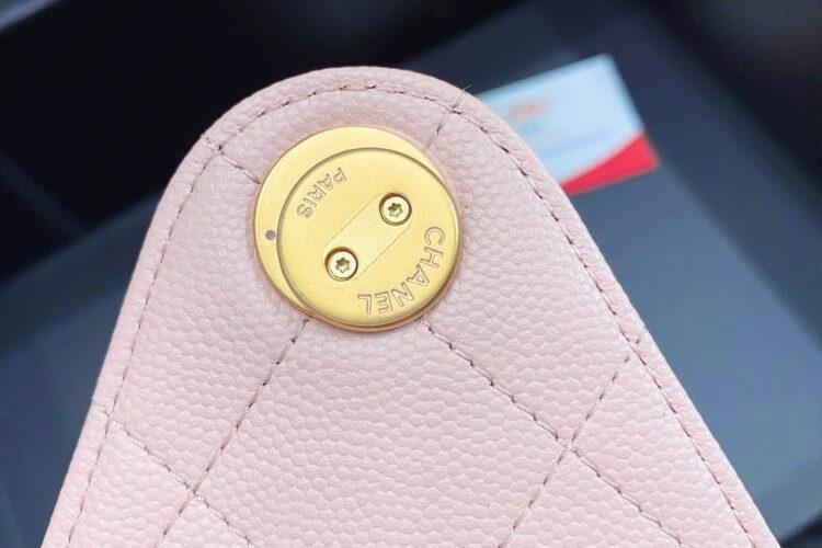 Túi CN 25 Small Handbag Pink Caviar Size 30 Màu Hồng