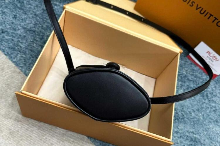 Túi LV Envelope Pouch M11613 Monogram Eclipse Xám Đen