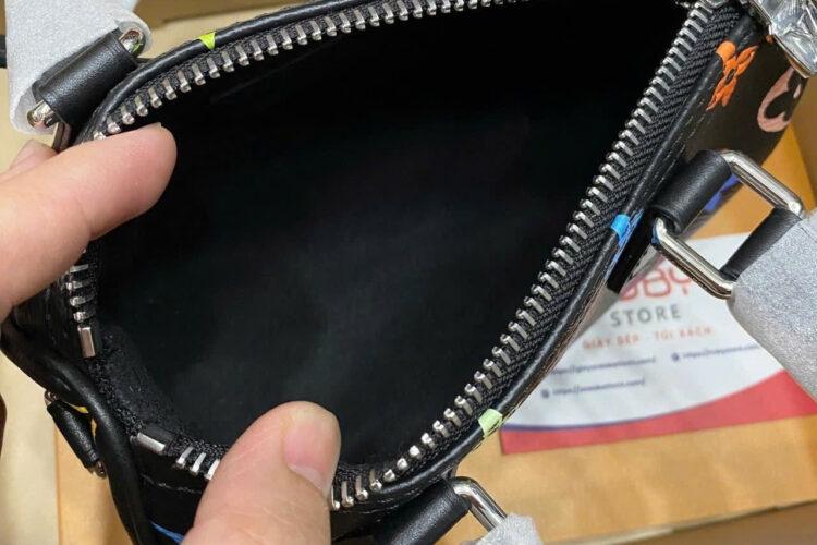 Túi LV x TM Nano Speedy M13406 Multicolor Black Monogram