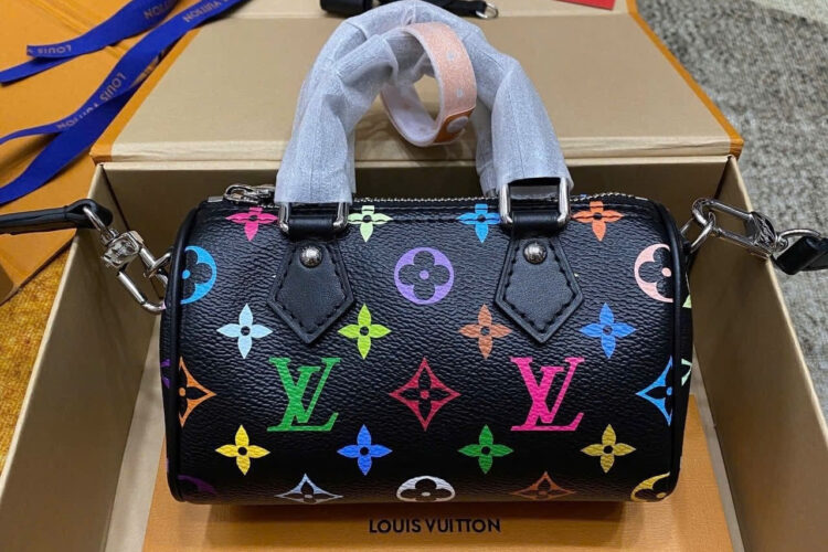 Túi LV x TM Nano Speedy M13406 Multicolor Black Monogram