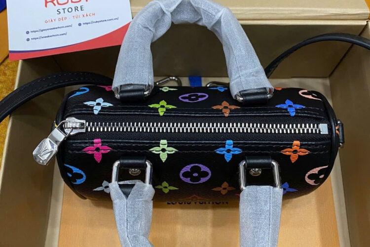 Túi LV x TM Nano Speedy M13406 Multicolor Black Monogram