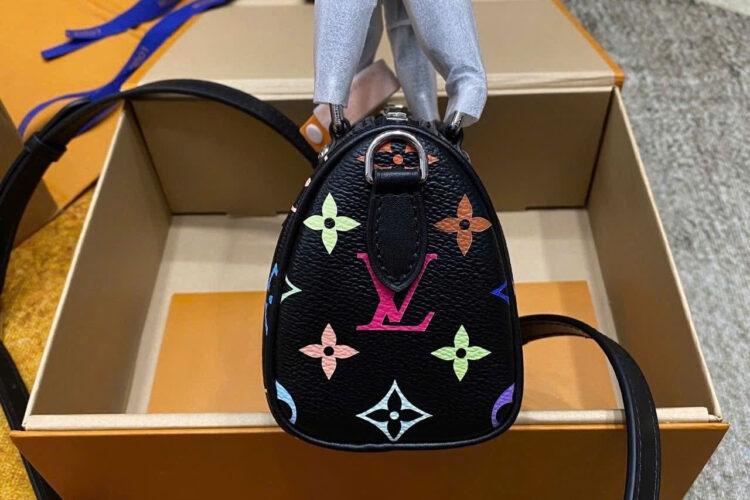 Túi LV x TM Nano Speedy M13406 Multicolor Black Monogram