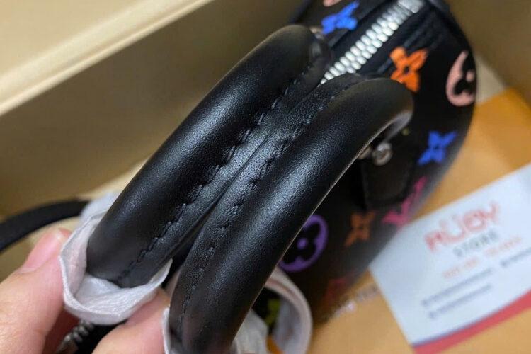 Túi LV x TM Nano Speedy M13406 Multicolor Black Monogram