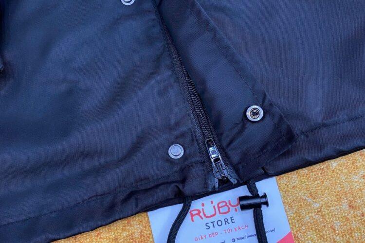 Áo Balenciaga Men's Black Tape Nylon Bomber Đen