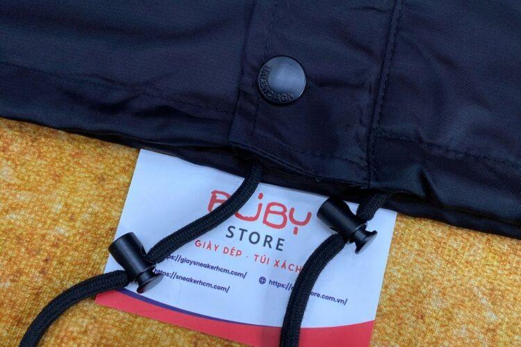 Áo Balenciaga Men's Black Tape Nylon Bomber Đen