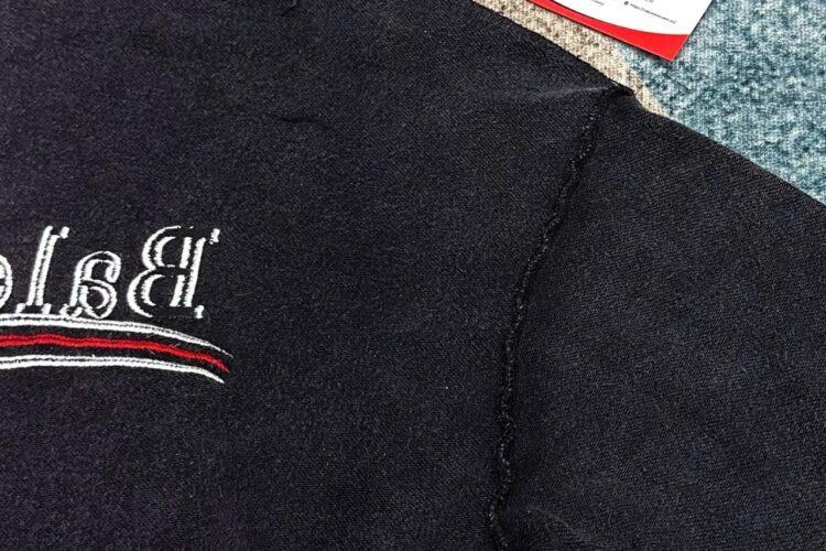 Áo Balenciaga Political Large Zip-Up Hoodie in Black White Red