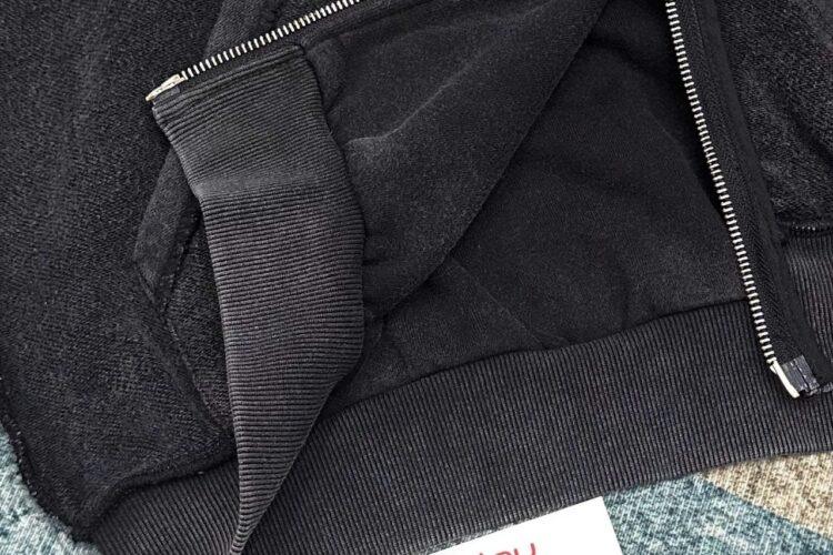 Áo Balenciaga Political Large Zip-Up Hoodie in Black White Red