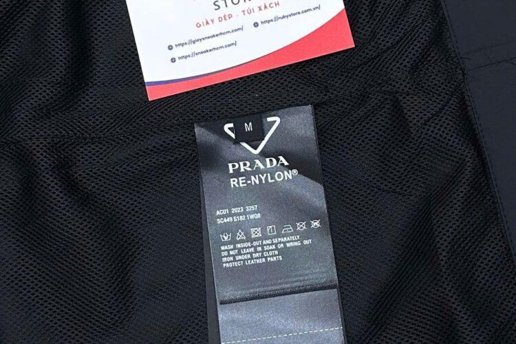 Áo Prada Re Nylon Cargo Pocket Shirt Black Màu Đen