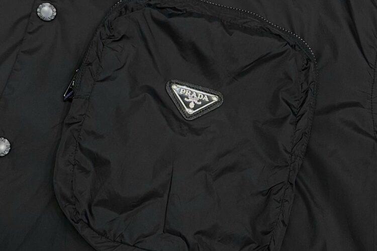 Áo Prada Re Nylon Cargo Pocket Shirt Black Màu Đen