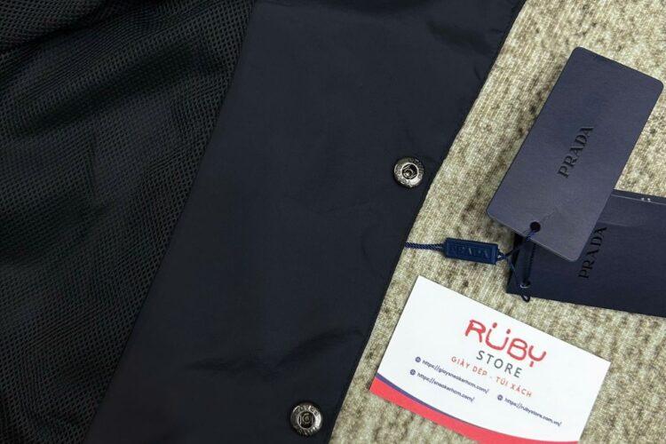 Áo Prada Re Nylon Cargo Pocket Shirt Black Màu Đen