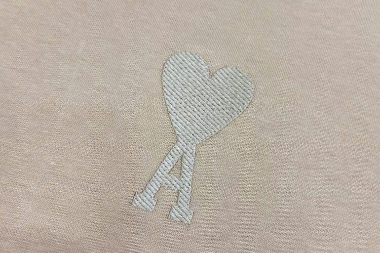 Áo Thun Ami De Coeur Boxy Fit T-Shirt Beige Màu Be