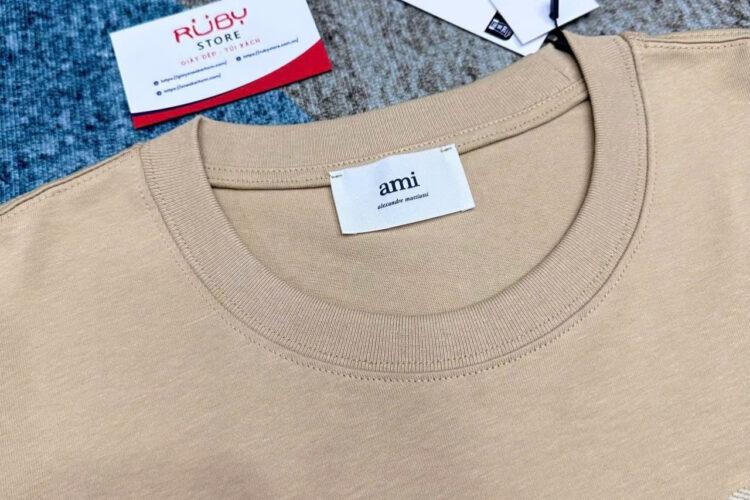 Áo Thun Ami De Coeur Boxy Fit T-Shirt Beige Màu Be
