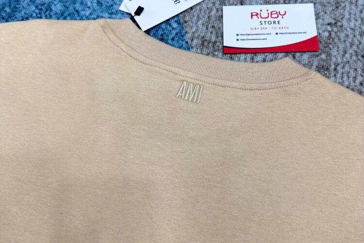 Áo Thun Ami De Coeur Boxy Fit T-Shirt Beige Màu Be