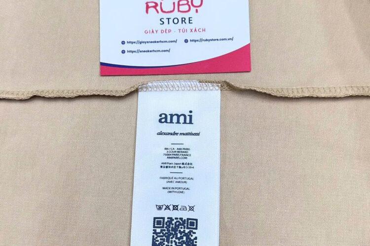 Áo Thun Ami De Coeur Boxy Fit T-Shirt Beige Màu Be