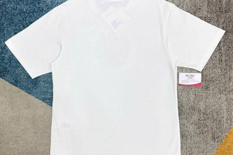 Áo Thun Burberry B Crest Cotton Chalk White T-Shirt Trắng