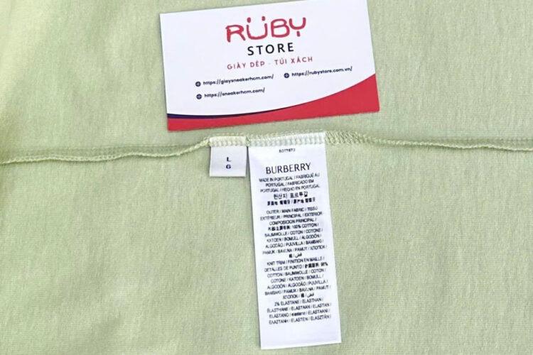 Áo Thun Burberry Knight Logo Graphic EKD T-Shirt Sage Green Xanh