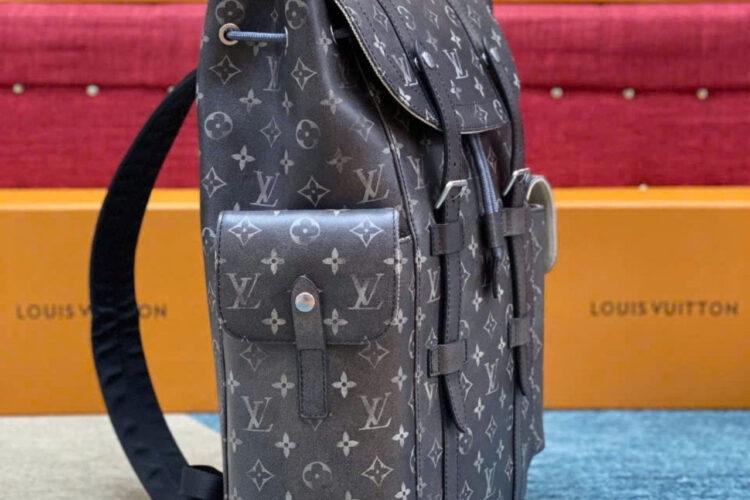 Ba Lô LV Christopher MM Backpack M11521 Brushed Monogram Cowhide Leather