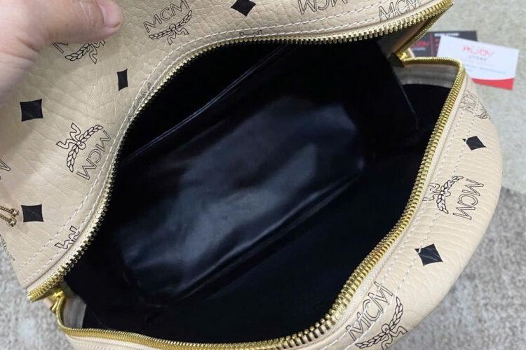 Ba Lô MCM Stark Side Studs Backpack Medium Size 41 Beige Visetos Màu Be