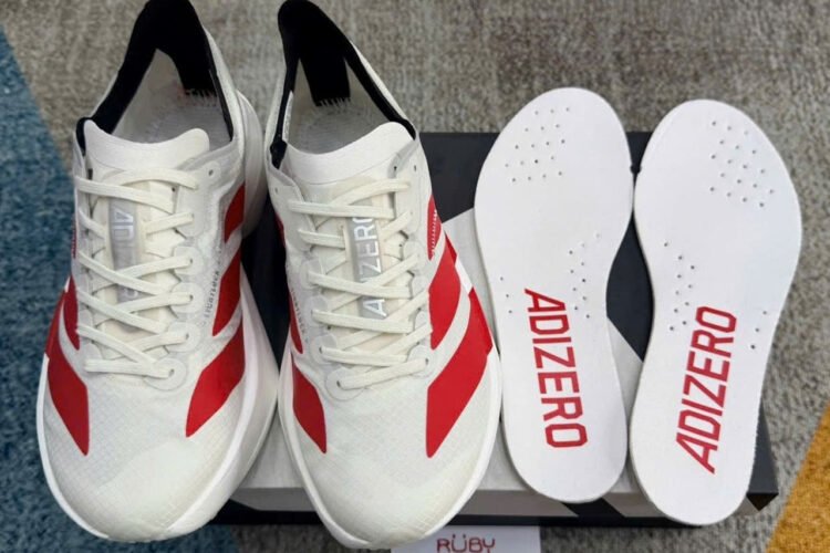 Giày Adizero Adios Pro 4 Off White Better Scarlet Black Trắng đỏ đen