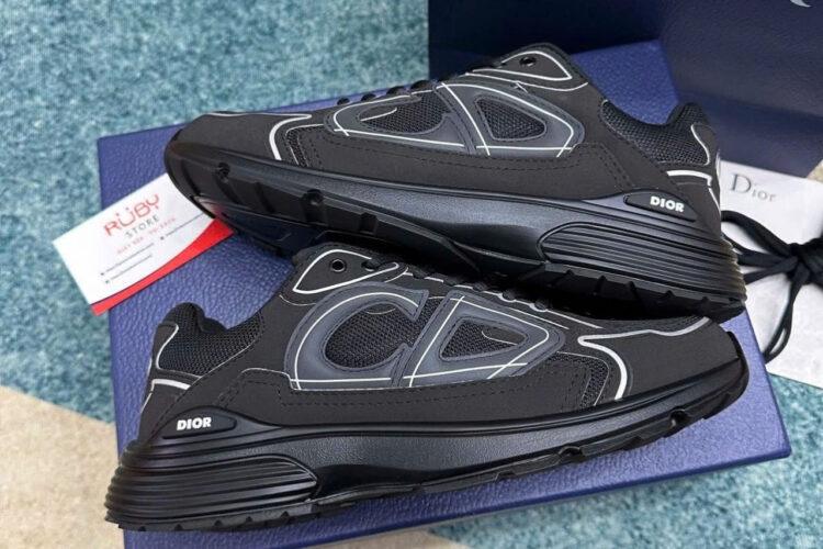 Giày Dior B30 Countdown Sneaker Black Technical Mesh And Fabri