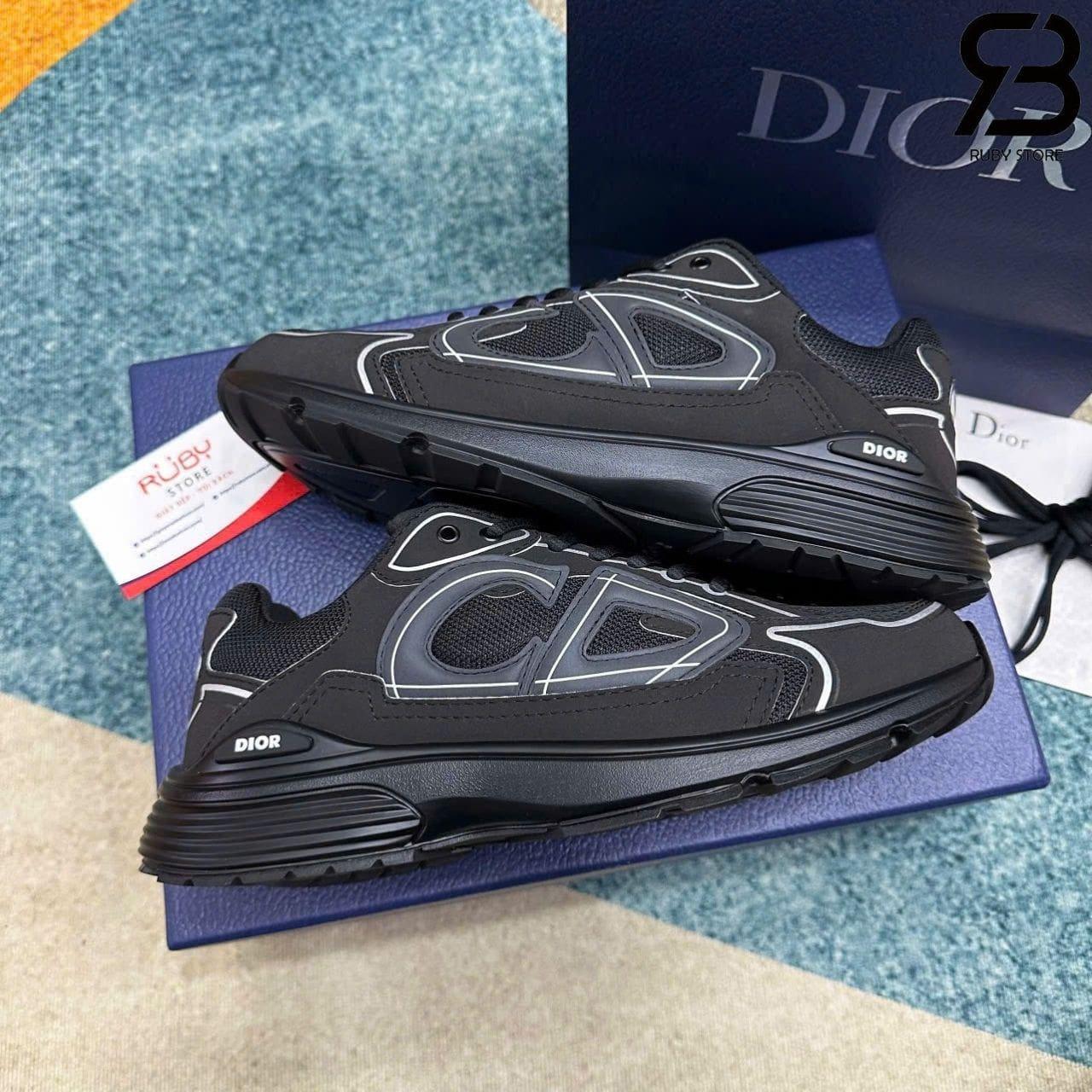 Giày Dior B30 Countdown Sneaker Black Technical Mesh And Fabri