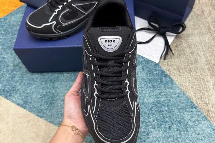 Giày Dior B30 Countdown Sneaker Black Technical Mesh And Fabri