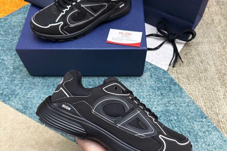Giày Dior B30 Countdown Sneaker Black Technical Mesh And Fabri