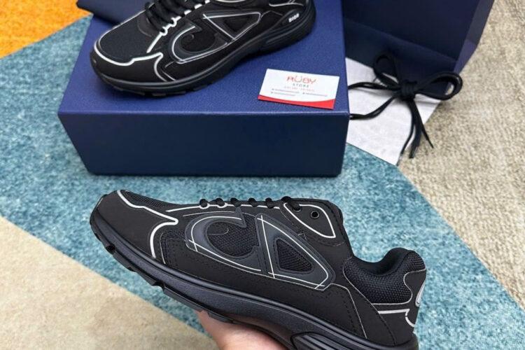 Giày Dior B30 Countdown Sneaker Black Technical Mesh And Fabri