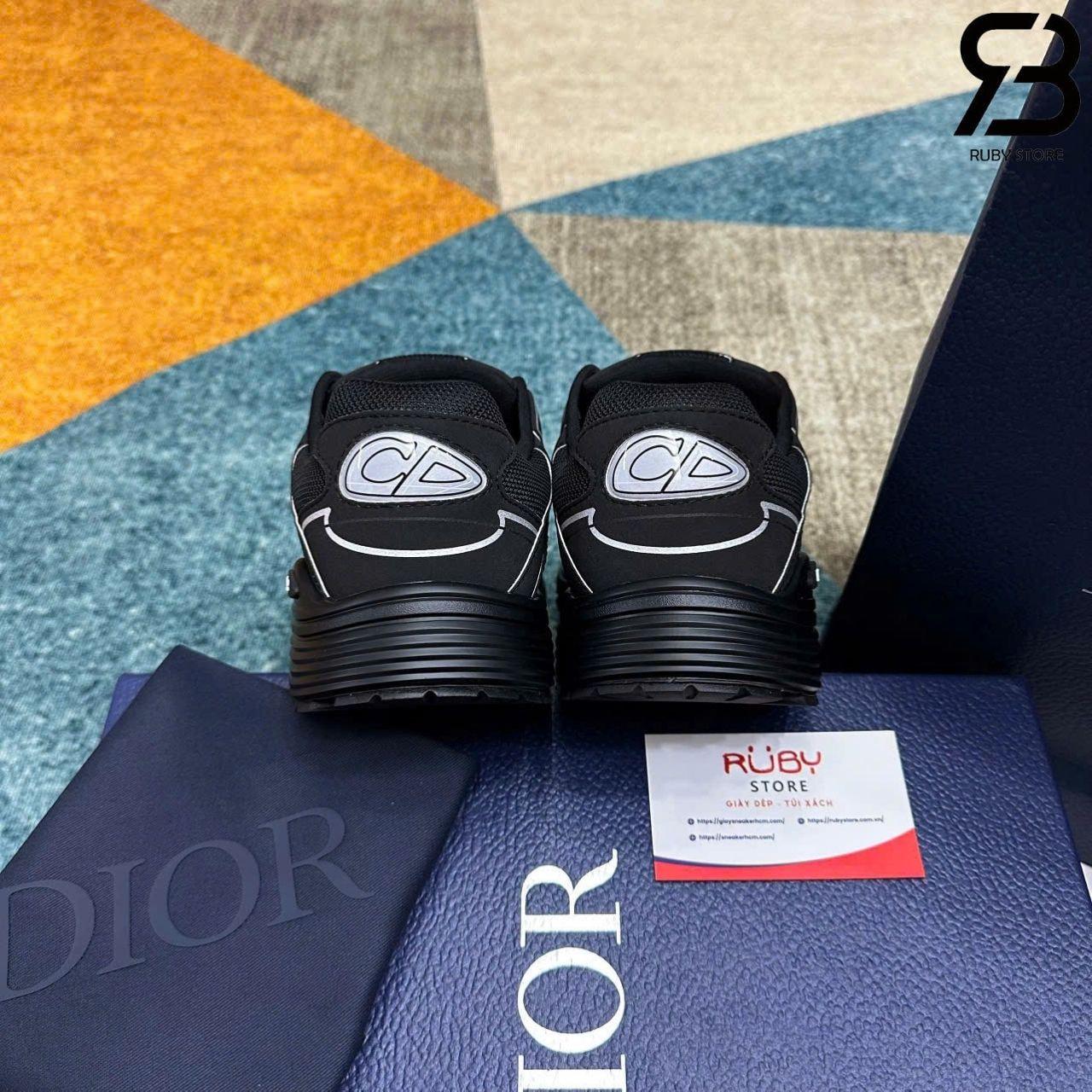 Giày Dior B30 Countdown Sneaker Black Technical Mesh And Fabri