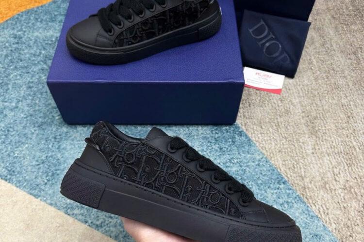 Giày Dior B33 Sneaker Black D Oblique Jacquard Đen