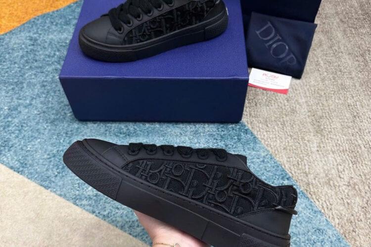 Giày Dior B33 Sneaker Black D Oblique Jacquard Đen
