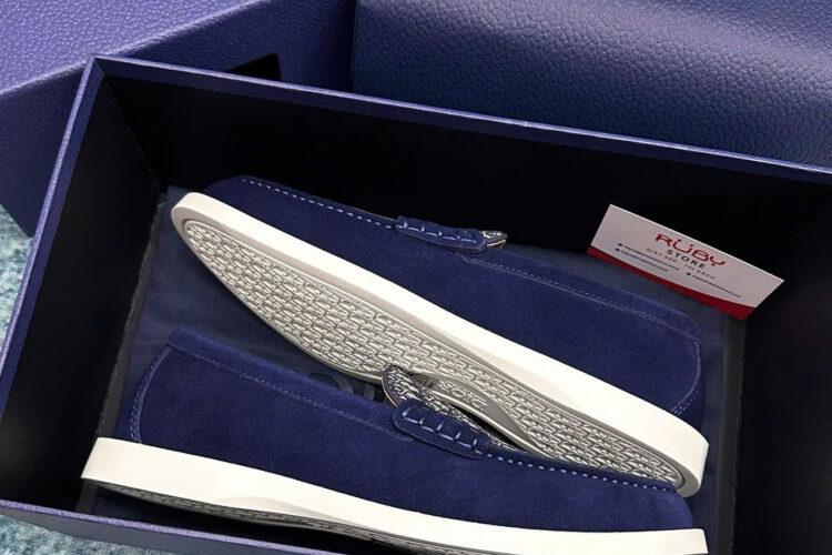 Giày Lười Dior Granville Loafer Blue Oblique